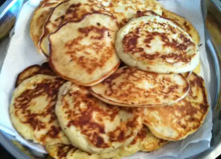 Blinis à la courgette et feta