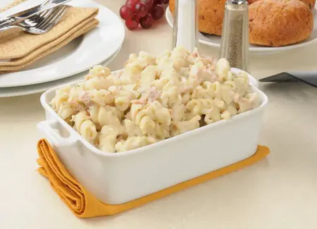 Pâtes au thon, sauce béchamel