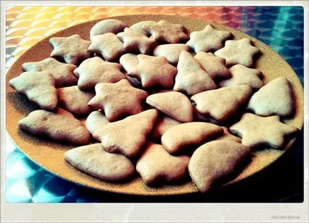Biscuits en pain d'épices de noël