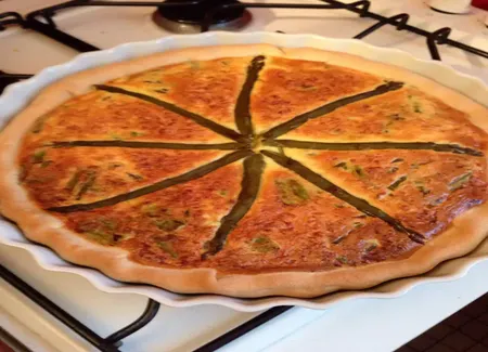 Quiche aux asperges vertes