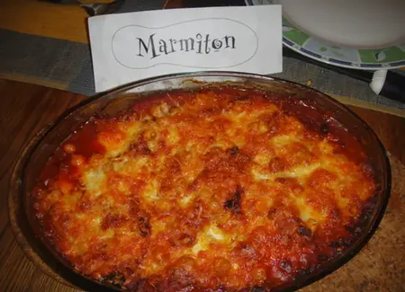 Moussaka aux aubergines et pois chiches