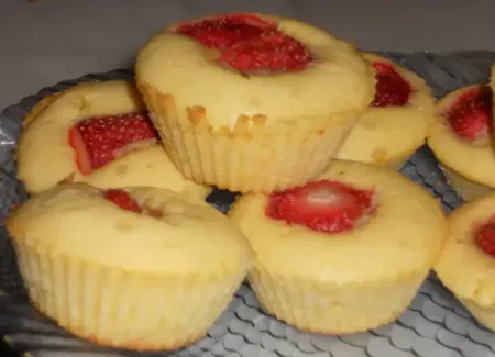 Mini cakes aux fraises