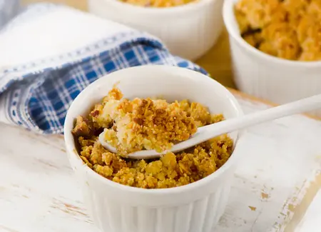 Crumble aux fruits exotiques