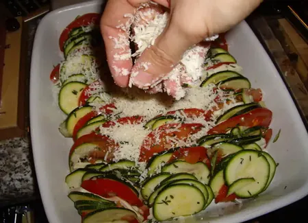 Gratin de courgettes à l'italienne