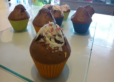 Muffins chocolat poire/banane super légers