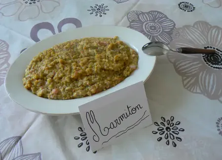 Lentilles à l'indienne (gingembre, curcuma, ail)