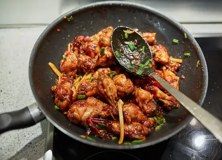 Poulet au miel façon wok