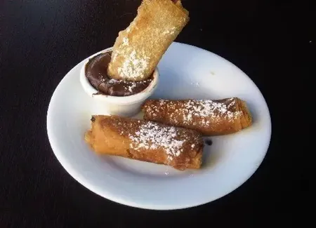 Nems à la banane et au nutella
