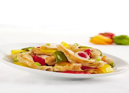 Filet de dinde aux trois poivrons pour actifry
