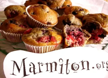 Muffins aux fruits rouges
