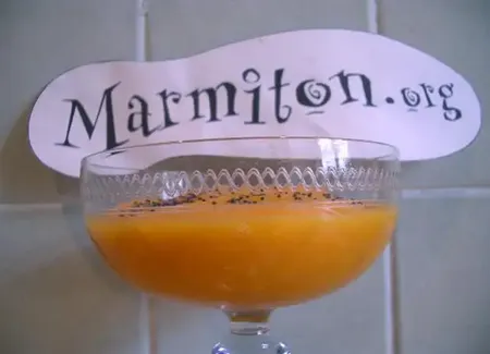 Soupe de carottes à l'orange