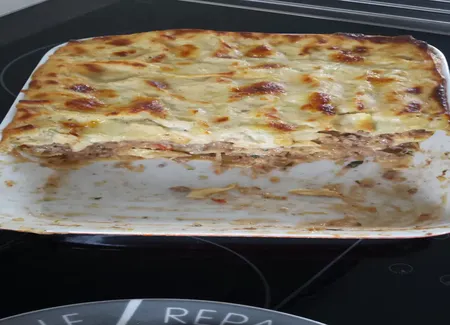 Lasagnes de courgettes tomates et steak hachés