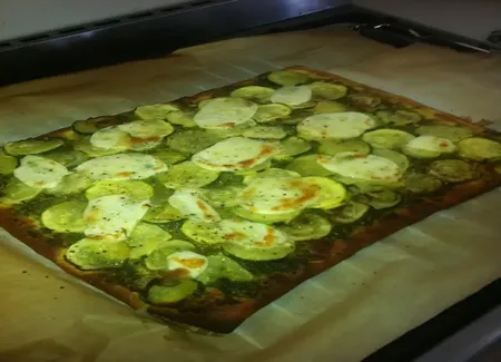Pizza verte au pesto