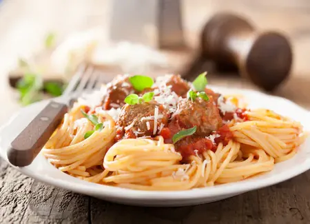 Spaghettis aux boulettes de boeuf