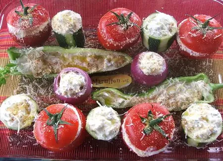 Légumes farcis au fromage