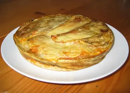 Timbales d'aubergines et poivrons