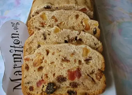 Cake aux fruits à la map (machine à pain)