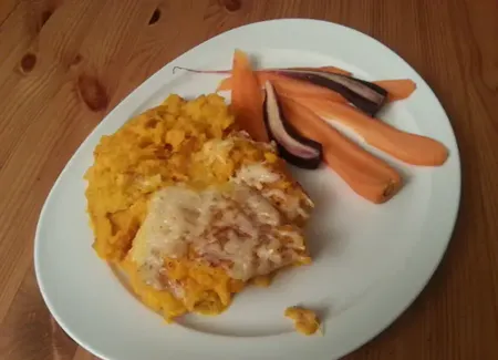 Potimarron au lait de coco façon gratin