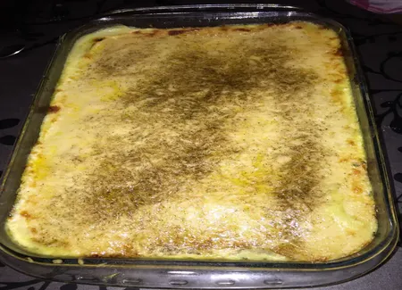 Purée gratinée aux épinards et aux 2 saumons