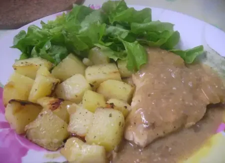 Escalope de dinde à la moutarde