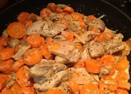 Sauté de dinde à la dijonnaise