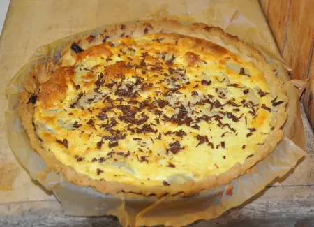 Tarte amandine poire chocolat
