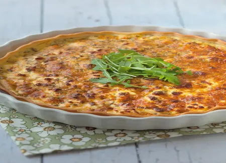 Quiche à la menthe et à la feta