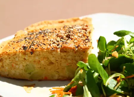 Cake allégé au surimi et courgettes