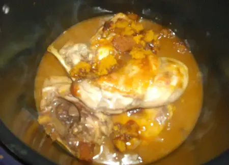 Lapin sauce pain d'épices