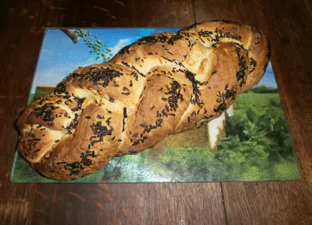 Brioche tressée sans oeuf
