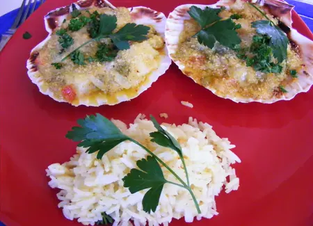 Coquilles st jacques au curry