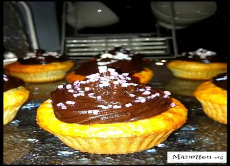 Muffins banane coco, glaçage au chocolat