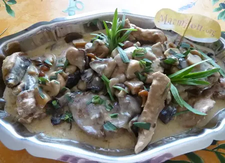 Pintade forestière au jurançon