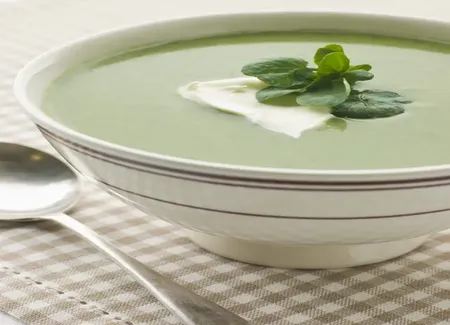 Creme de cresson et de pommes de terre