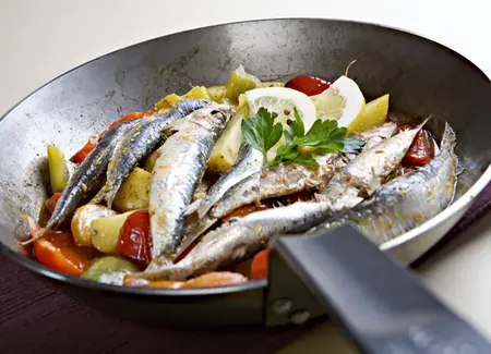Tajine de sardines aux poivrons