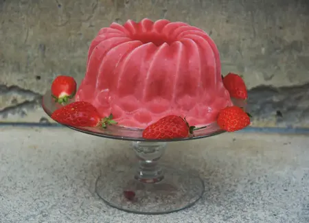 Parfait glacé aux fraises