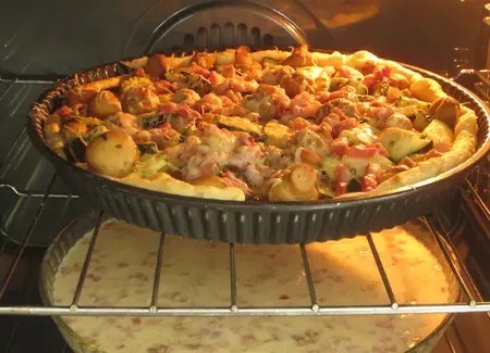 Tarte à la courgette et aux légumes