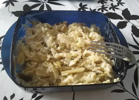 Riz au poireau et à la crème