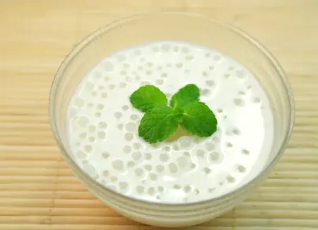 Verrine lait de coco et perles du japon