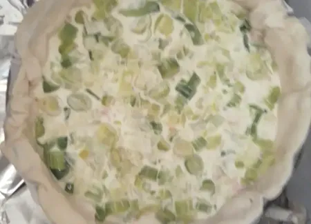 Tarte aux poireaux et au thon