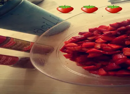 Fraises au sirop