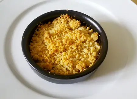 Crumble courgettes saumon