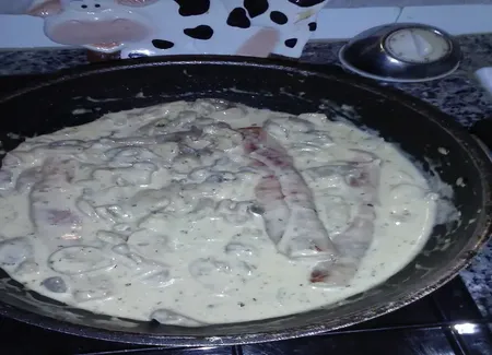 Jambon sauce à la moutarde