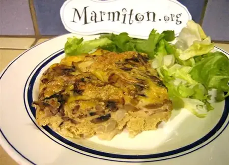 Omelette aux asperges et au comté