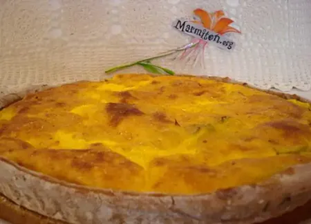 Quiche aux poireaux et jambon de pays