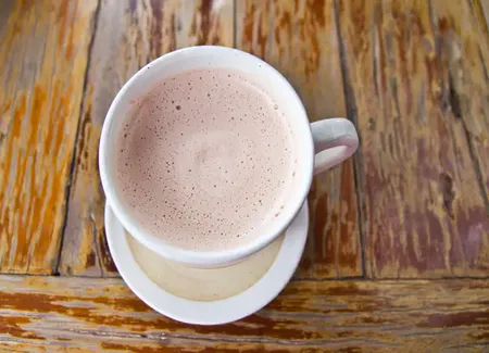 Chocolat chaud miel vanille