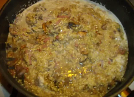 Risotto de quinoa aux champignons