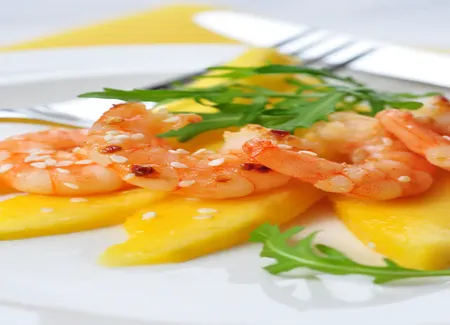 Crevettes aux mangues