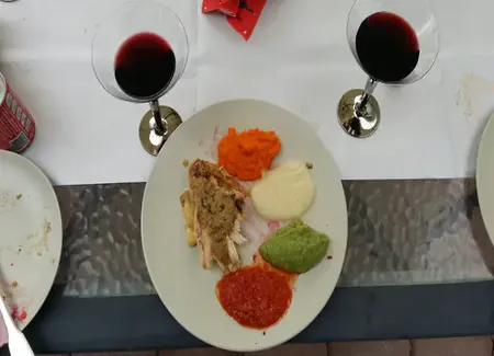 Chapon rôti en grande marinade