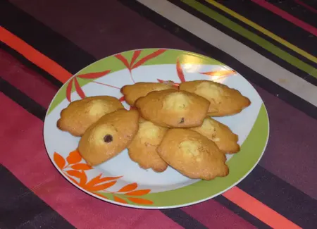 Madeleines aux pepites de chocolat de cyril